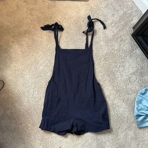 size small navy overalls from shein